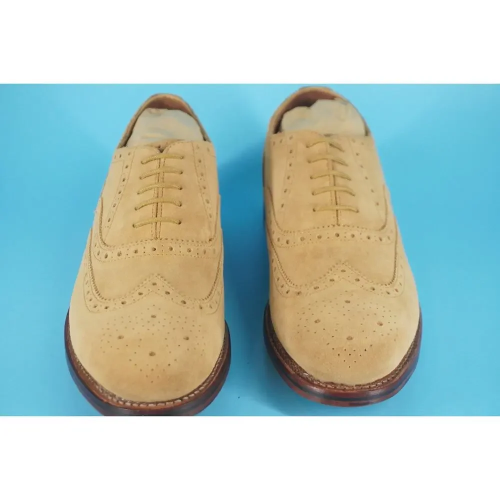 Allen Edmonds Hendrix Wingtop Oxford Suede Lace Up Dress Shoes SZ 9.5 New $495
